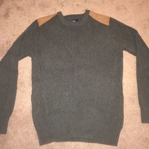 J. Crew Shoulder-patch cotton crewneck sweater